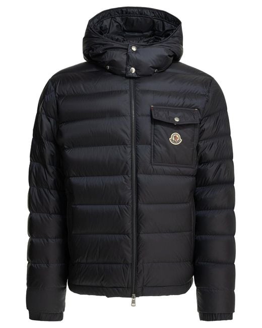 Moncler Black Verith Short Down Jacket for men