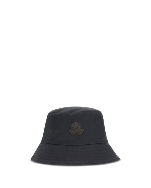 Moncler Blue Cotton And Nylon Bucket Hat for men