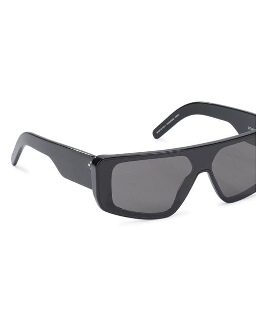Rick Owens Gray "Performa" Sunglasses for men