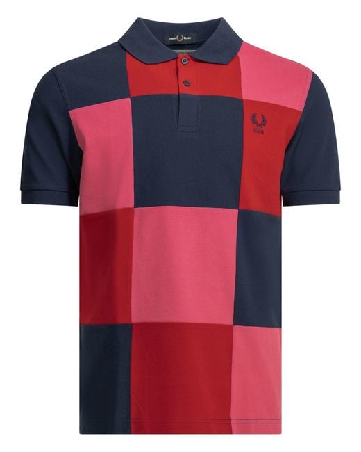 Comme des Garçons X Fred Perry Button-Down Polo Shirt for men