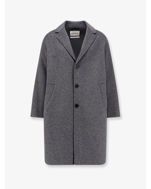 Amaranto Gray Outdoor Wool Coat