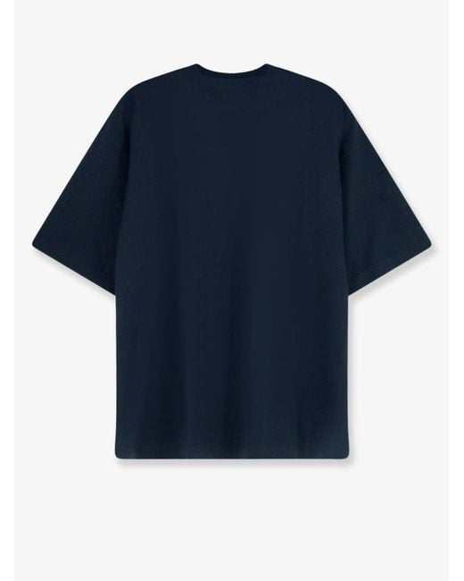 Aspesi Blue Cotton T-Shirt for men
