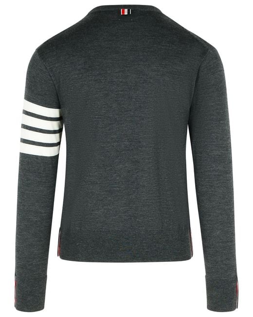 Thom Browne Black Classic 4-Bar Mesh for men