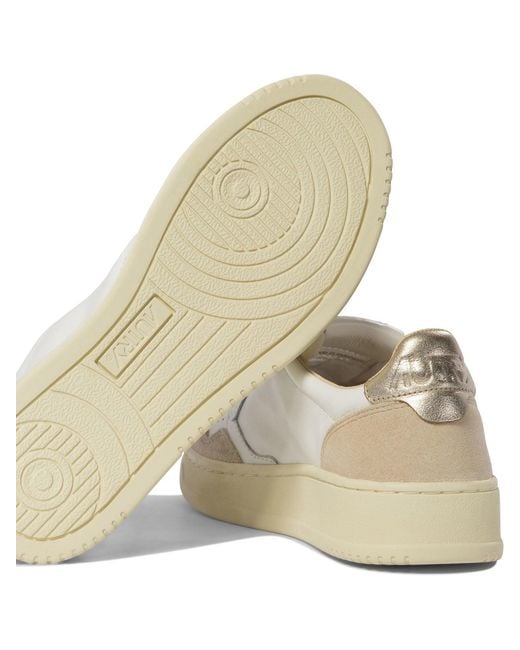 Autry White "Medalist" Sneakers