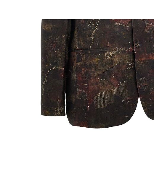 Emporio Armani Black Cupro Twill Jacket for men