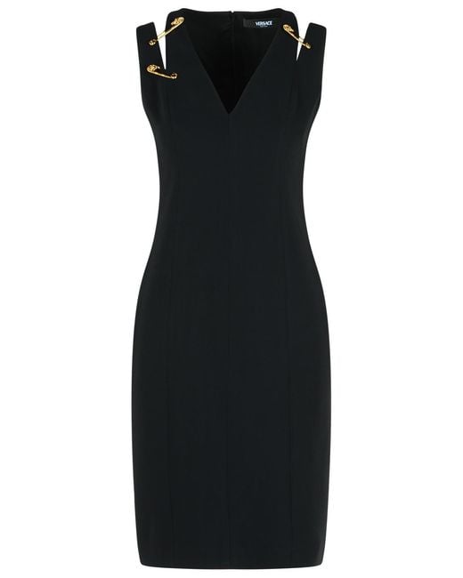 Versace Black Viscose Blend Dress