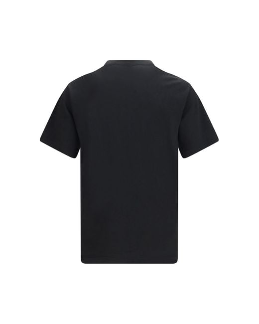 KENZO Black Embroidered Signature Cotton T-Shirt for men