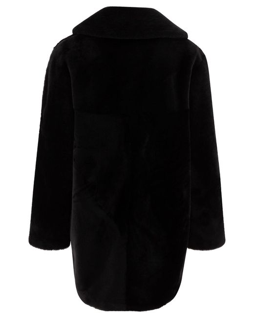 B&W Black B&W Reversible Shearling Coat
