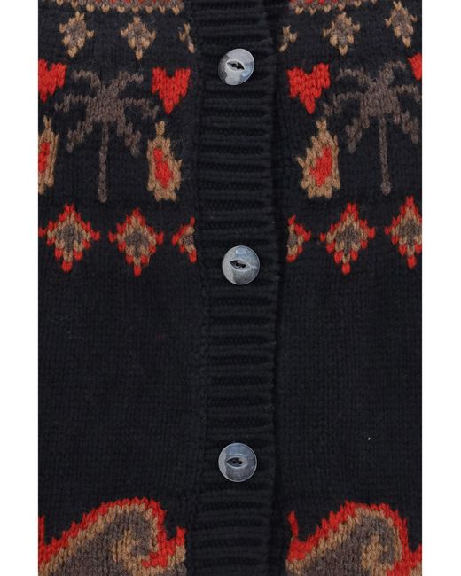 Alanui Black Sweet Winter Cardigan/Multi