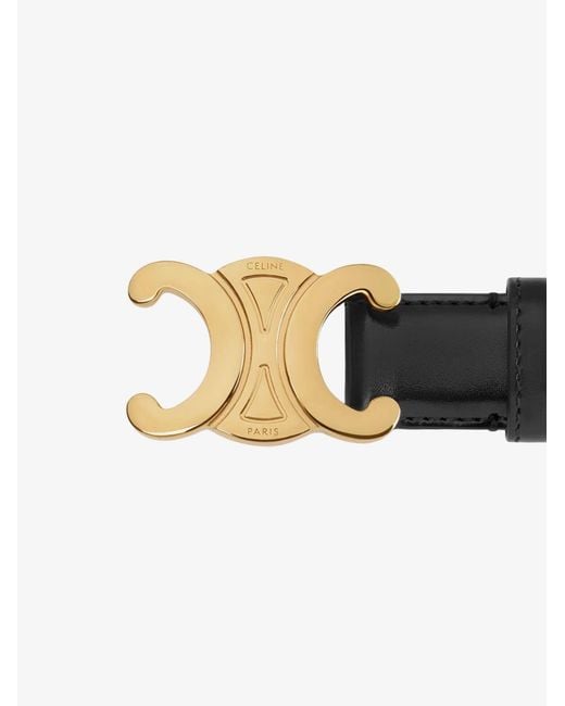 Céline White Leather Belt