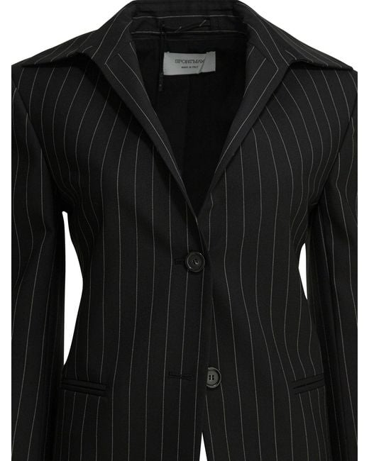 Max Mara Black Wool Blend Jacket