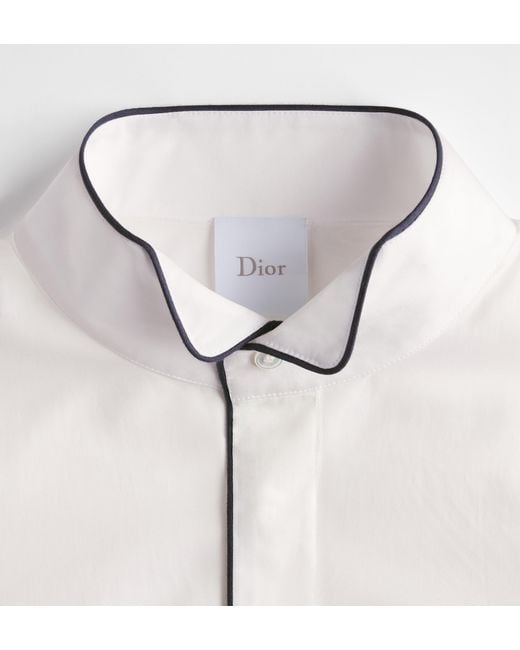 Dior White Cotton Slim Shirt