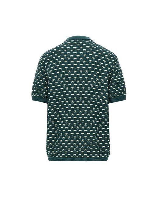 Les Deux Green 'Esmay Shell' Knitted Polo for men
