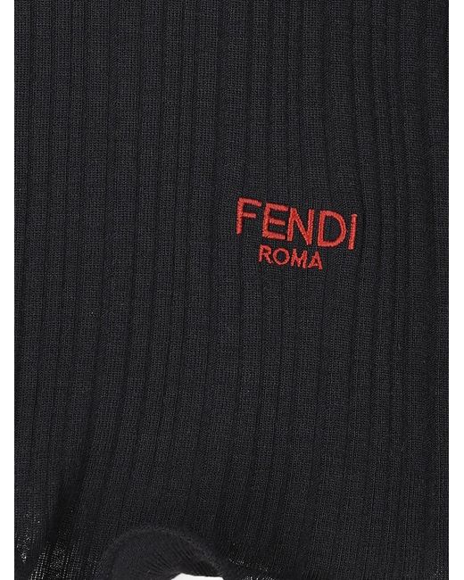 Fendi Black Wool Sweater