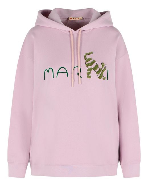 Marni Pink Cotton Sweatshirt