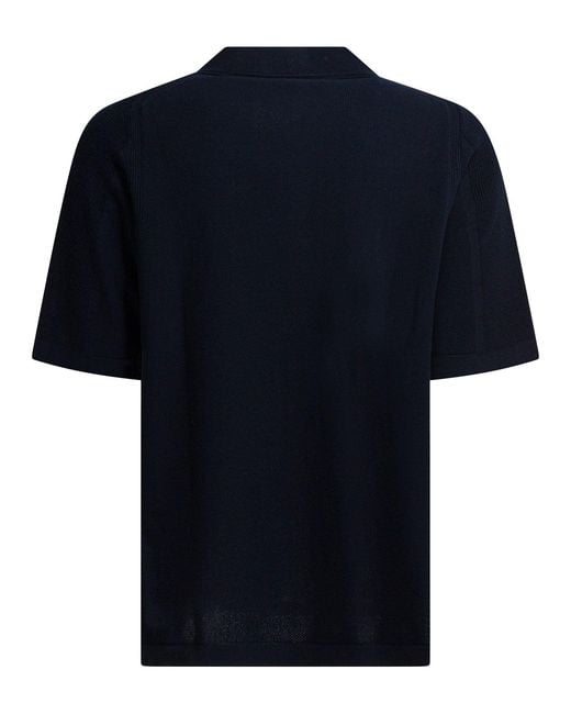 Stone Island Blue Cotton Short Sleeves Polo Shirt for men