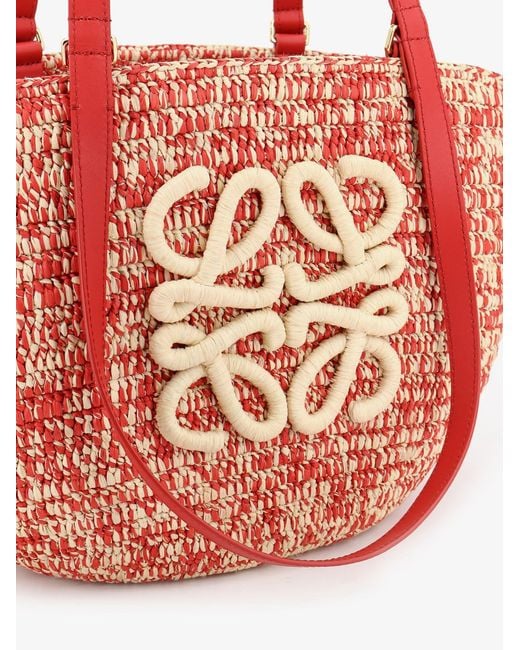 Loewe Pink Shoulder Bag Paula's Ibiza Medium Raffia