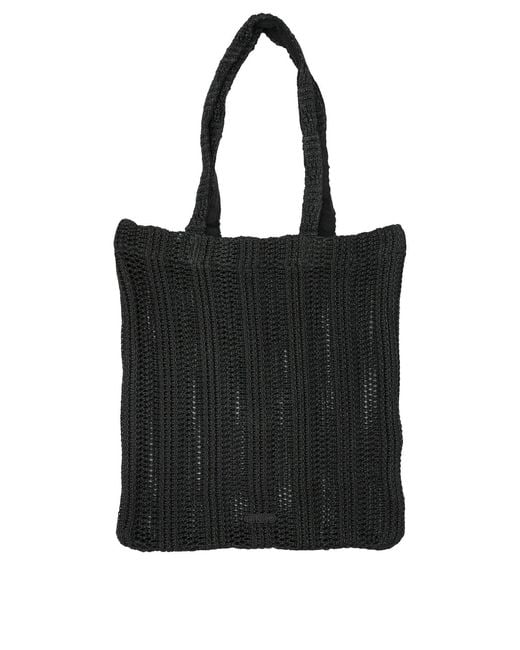 Pinko Black Polypropylene Cotton Shoulder Bag