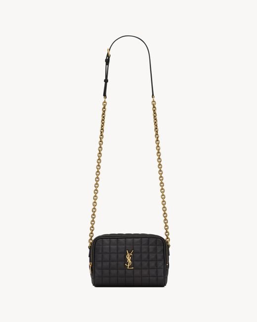 Saint Laurent White "Camera Bag" Crossbody Bag