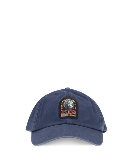 Parajumpers Blue Baseball Cap With Logo for men