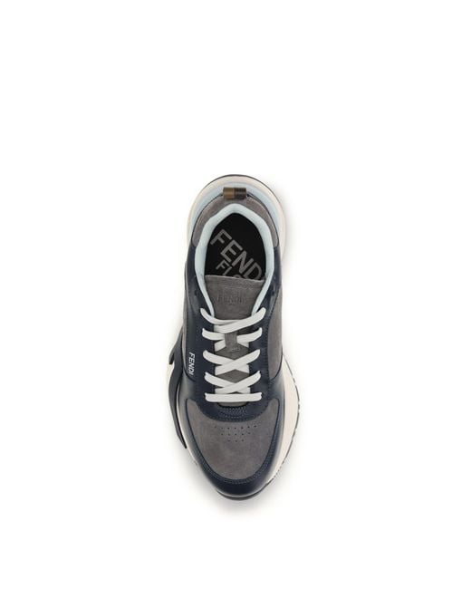 Fendi White Trainers Calf Leather for men