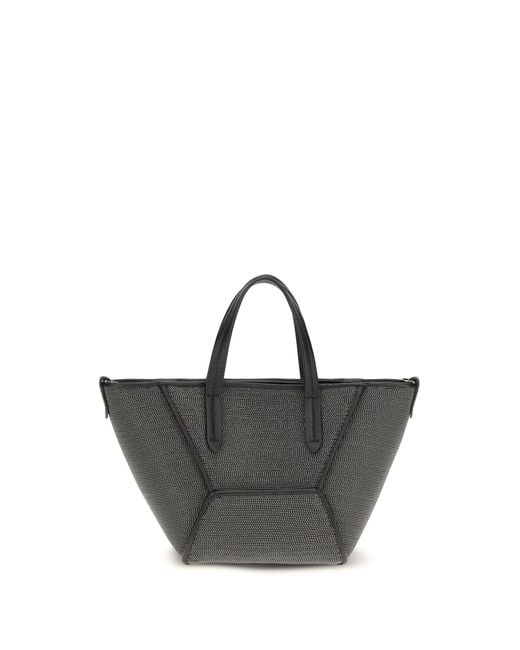 Brunello Cucinelli Black Mini Shoulder Bag Bc Duo Mini Precious