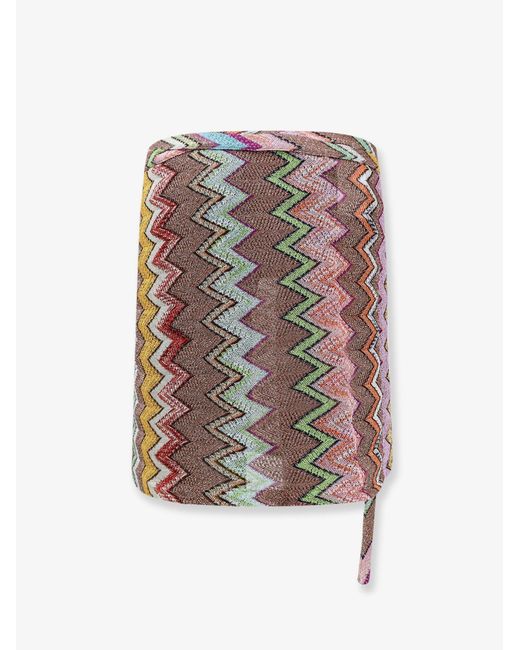 Missoni White Lurex Skirt With Iconic Motif