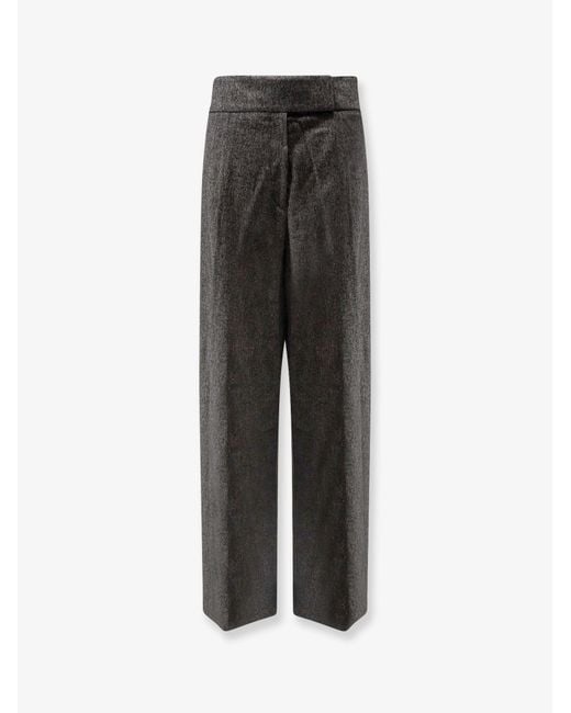 Boss Multicolor Telda Viscose And Virgin Wool Trousers