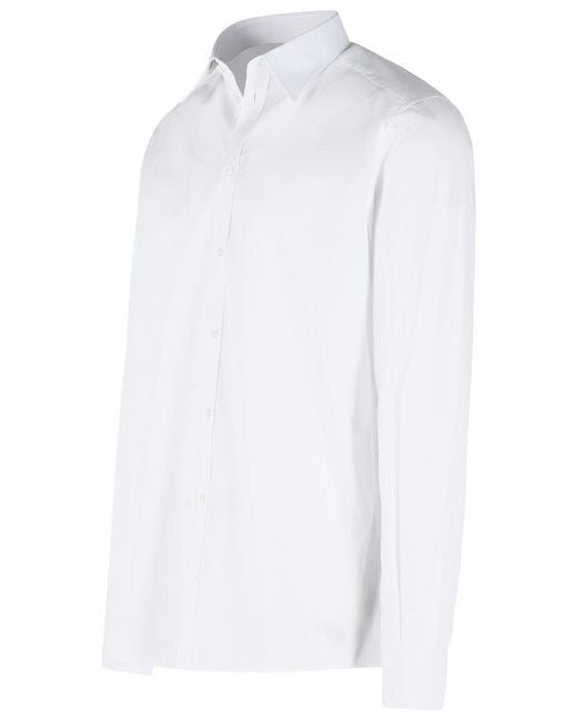Dolce & Gabbana White Cotton Shirt for men