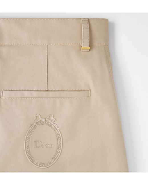 Dior Natural Médaillon Flared Pants