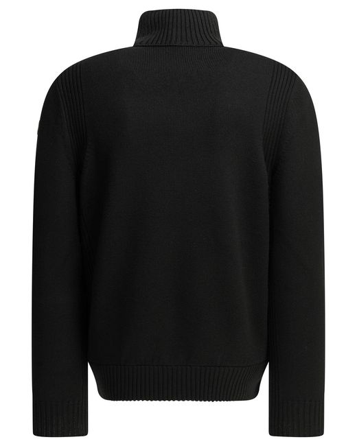 Moncler Black Padded Cardigan for men