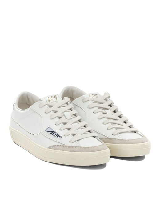 Autry White "Windscape Low" Sneakers for men