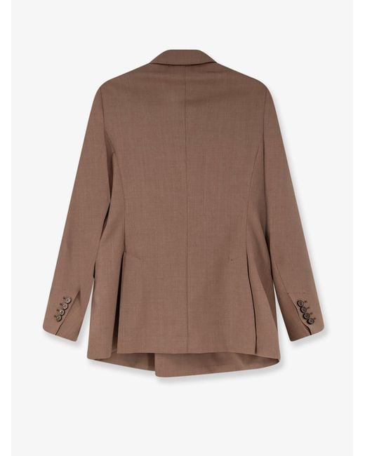 Max Mara Brown Virgin Wool Cupola Blazer