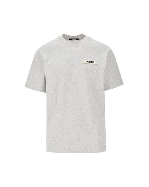 Jacquemus Gray 'Gros Grain' T-Shirt for men