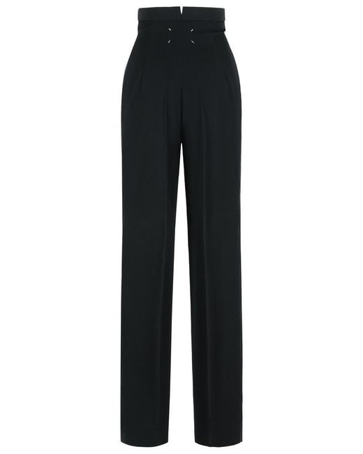Maison Margiela Black Wool Pants