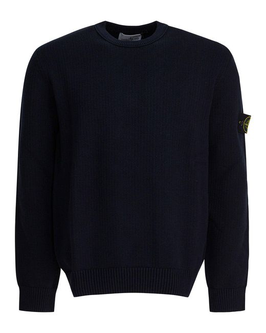 Stone Island Blue "Winter" Sweater for men