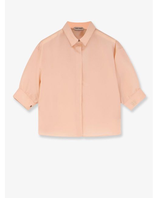 Alberta Ferretti White Silk Shirt