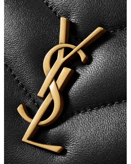 Saint Laurent White Loulou Matelasse Leather Crossbody Bag