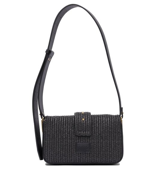 Pinko Black 'Mini Love Bag Slouchy' Shoulder Bag