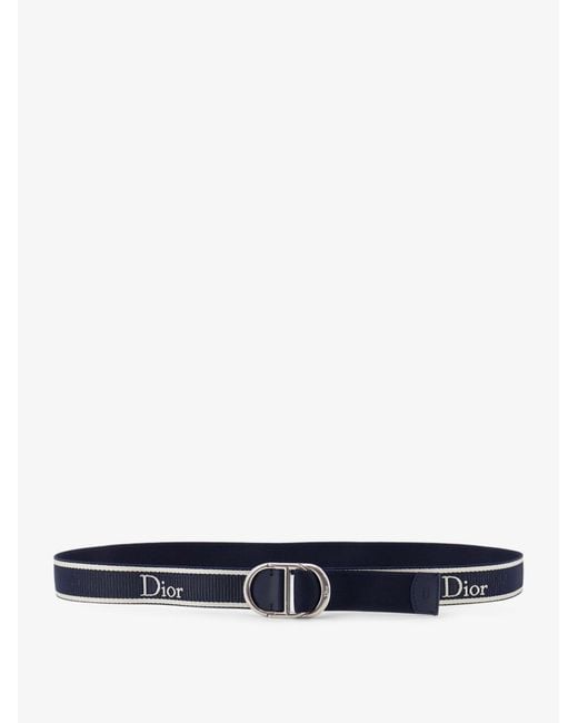 Dior White Dior Nylon Belt With Embroidered Logo for men