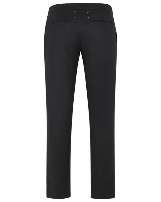 Maison Margiela Blue Virgin Wool Trousers for men