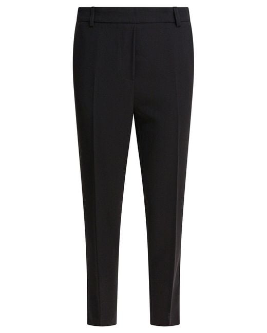 Semler Black Pants With Elasticized Waist Trousers