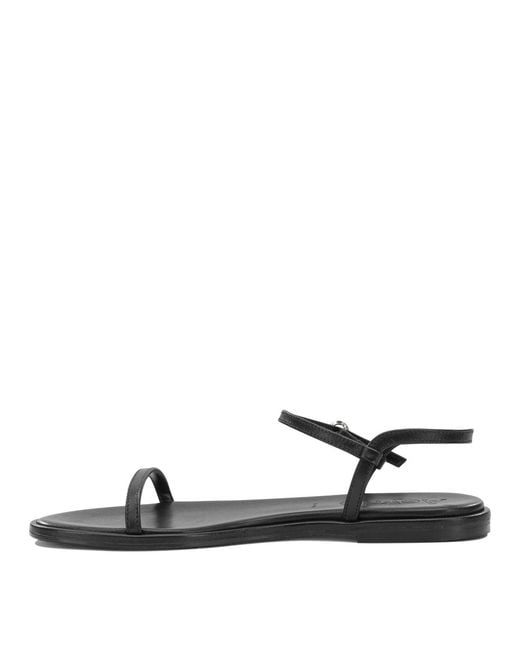 Aeyde White "Nettie" Flat Sandals