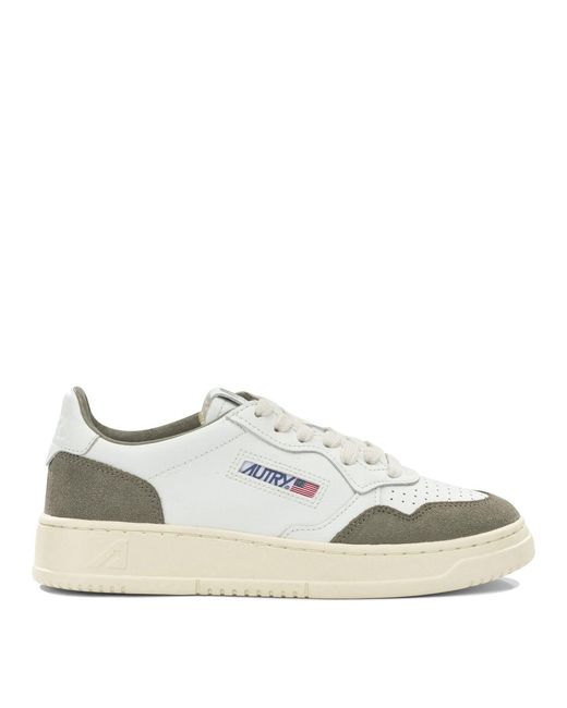 Autry White Medalist Low Low-Top Sneakers
