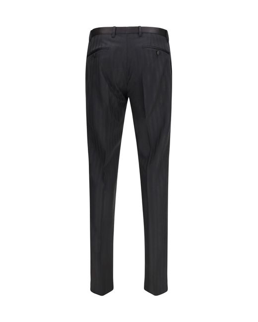 Dolce & Gabbana Blue Striped Pants for men