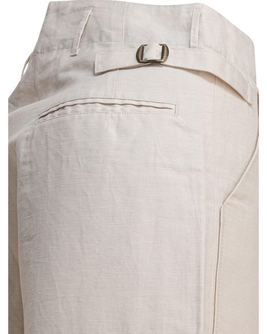 Kapital Natural Linen And Cotton Trousers for men