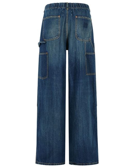 Maison Margiela Blue 'Carpenter' Cotton Jeans
