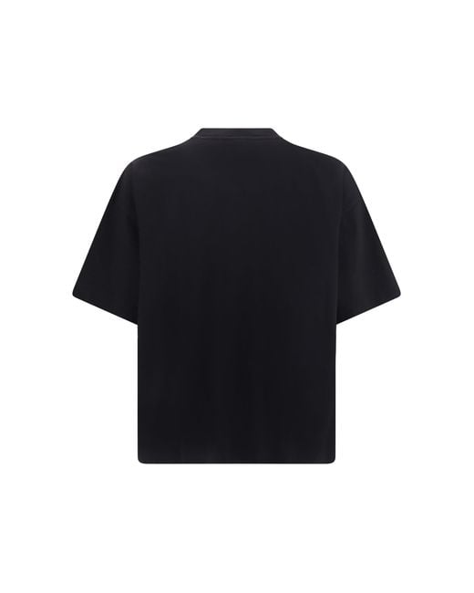 Dries Van Noten Blue Monochrome Cotton T-Shirt for men