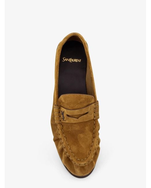 Saint Laurent Brown Le Loafer 15 Suede Loafer for men