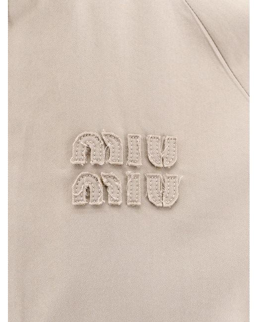 Miu Miu Natural Old Twill Jacket